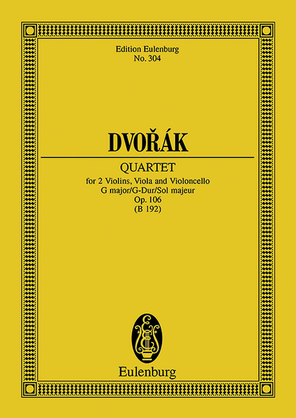 Antonn Dvo?k: String Quartet In G Major Op. 106 B 192: String Quartet: