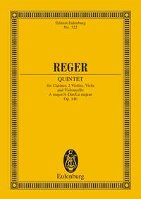 Max Reger: Quintett A Cl/Streichquartet: String Quartet: Miniature Score
