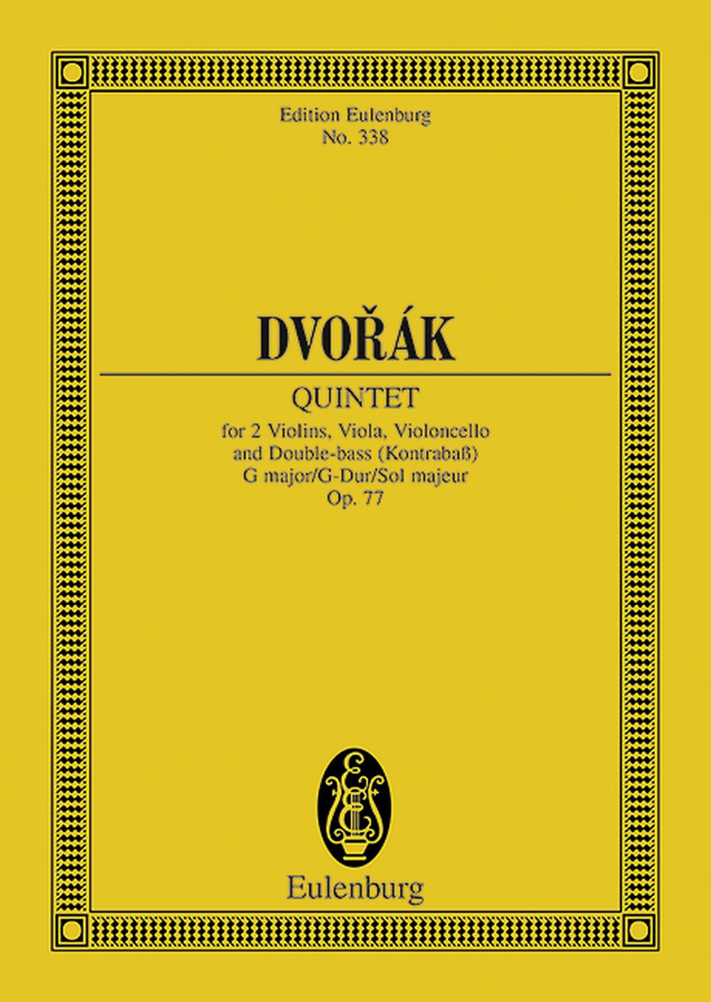 Antonn Dvo?k: String Quintet In G Major Op. 77 B 49: String Quartet: Miniature