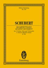 Franz Schubert: String Quartet In C Minor D 703: String Quartet: Miniature Score