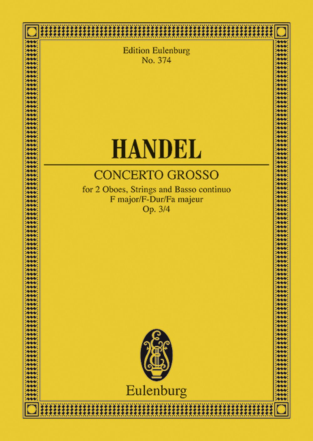 Georg Friedrich Händel: Concerto Grosso Op. 3 N. 4 Fa (Redlich/Hudson): Ensemble