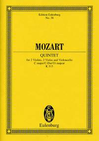 Wolfgang Amadeus Mozart: String Quintet In C Major KV 515: String Ensemble: