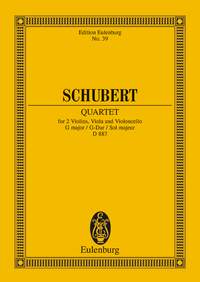 Franz Schubert: String Quartet In G Major Op. 161 D 887: String Quartet:
