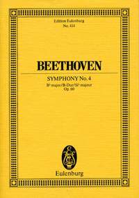 Ludwig van Beethoven: Symphony No 4 B Flat Op 60: Orchestra: Miniature Score