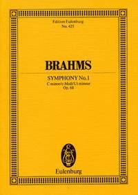 Johannes Brahms: Symphony No.1 In C Minor Op.68: Orchestra: Miniature Score