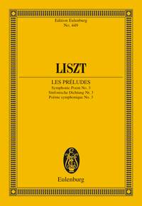 Franz Liszt: Poema Sinfonico N. 3 Les Preludes: Orchestra: Miniature Score