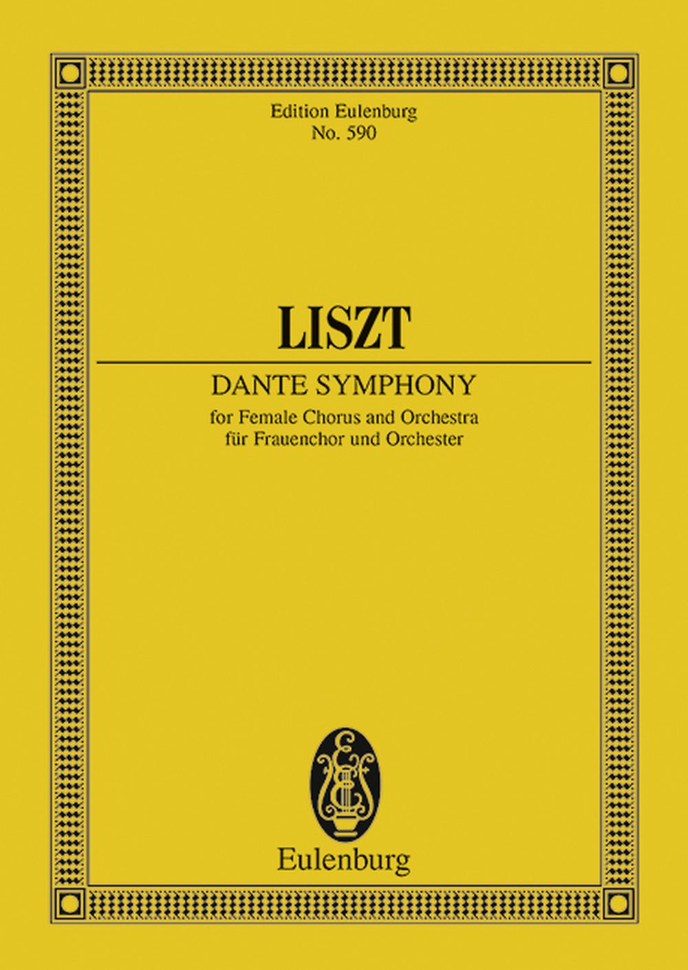 Franz Liszt: Dante Symphony: Orchestra: Miniature Score