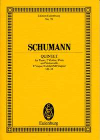 Robert Schumann: Piano Quintet In E Flat Op.4: Piano Quintet: Miniature Score