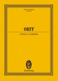 Carl Orff: Catulli Carmina: Orchestra: Miniature Score