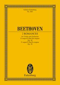 Ludwig van Beethoven: 2 Romances G major and F major op. 40 / op. 50: Violin: