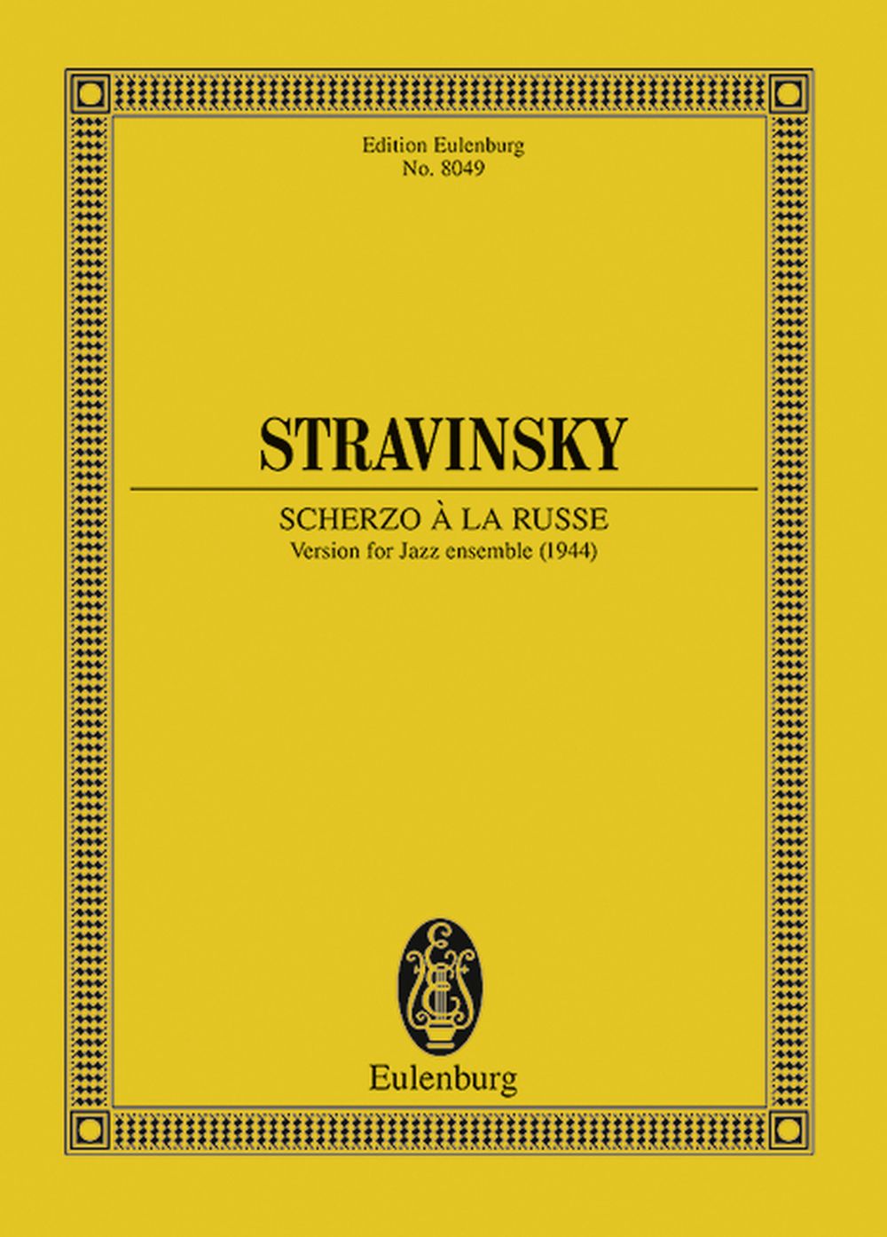 Igor Stravinsky: Scherzo  la Russe: Jazz Ensemble: Miniature Score
