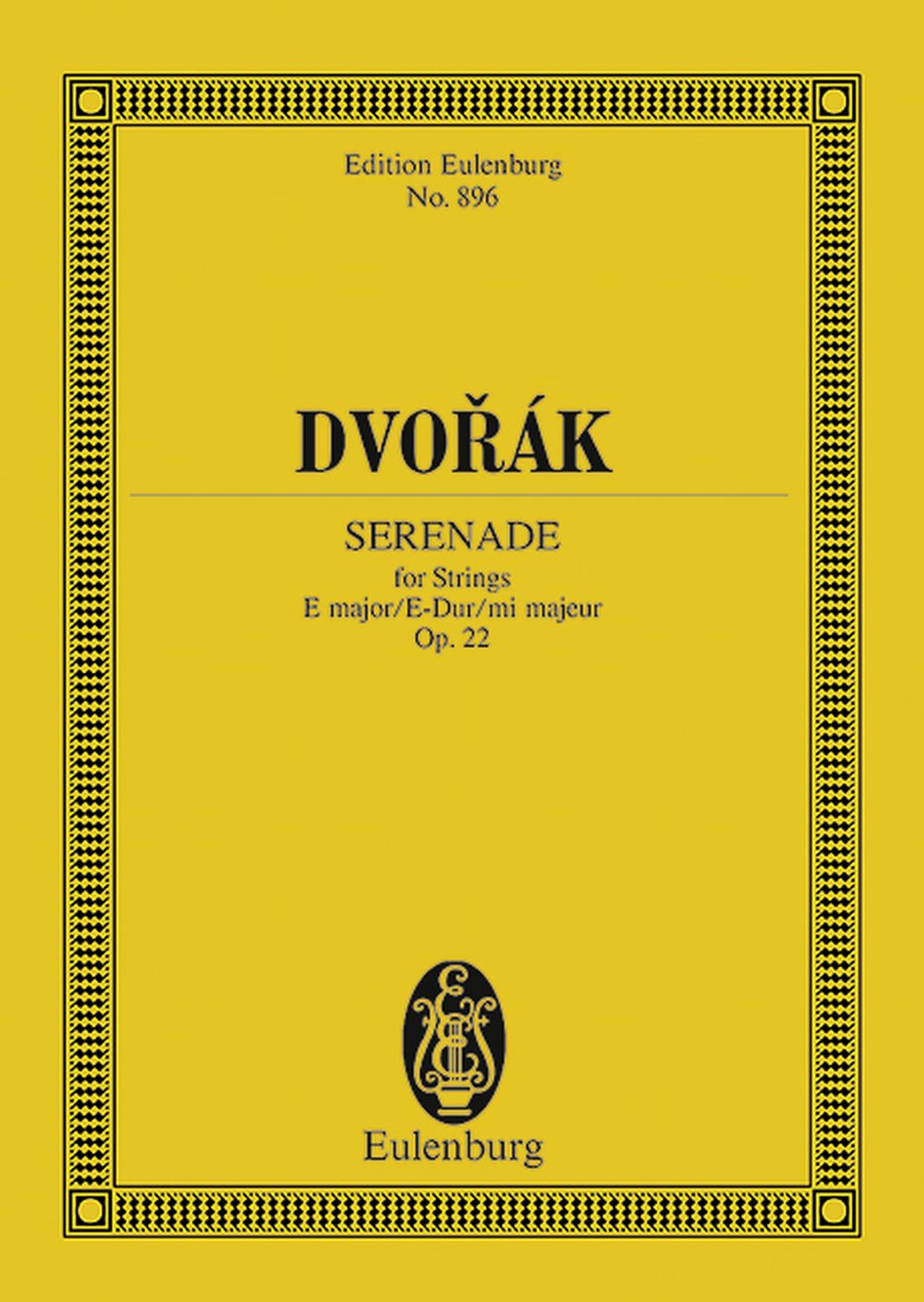 Antonín Dvo?ák: Serenade E Op.22: String Ensemble: Miniature Score