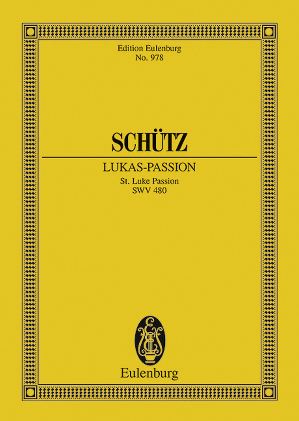 Heinrich Schtz: St. Luke Passion SWV 480: SATB