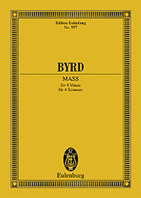 William Byrd: Mass For Four Voices: Mixed Choir: Miniature Score