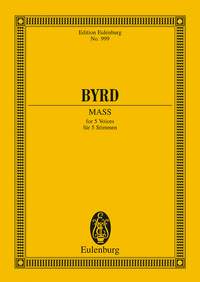 William Byrd: Messa A 5 Voci: SATB: Miniature Score