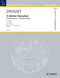 Louis Drout: 3 Little Sonatas: Flute Duet: Instrumental Album