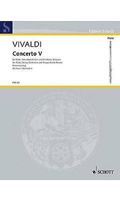 Antonio Vivaldi: Concert 05 F Op.10 Rv434: Flute: Score and Parts
