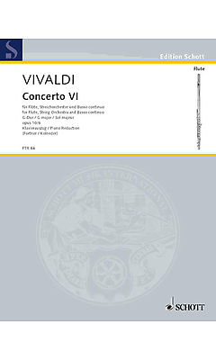Antonio Vivaldi: Concert 06 G Opus 10 Rv437: Flute: Score and Parts