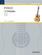 Manuel Ponce: 12 Preludes ( Segovia ): Guitar: Instrumental Work