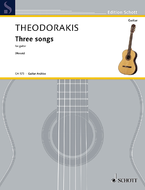 Mikis Theodorakis: Three Songs: Guitar: Single Sheet