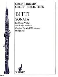 Martino Bitti: Sonata in C minor: Oboe: Instrumental Work