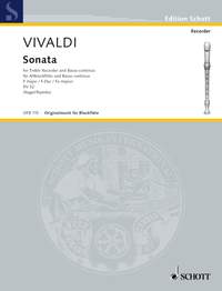 Antonio Vivaldi: Sonate F: Treble Recorder: Score and Parts