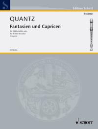 Johann Joachim Quantz: Fantasias and Caprices: Treble Recorder: Score and Parts