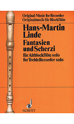 Hans-Martin Linde: Fantasien & Scherzi: Treble Recorder: Score