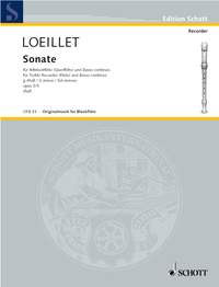 Jean-Baptiste Loeillet: Sonaten(6) 5 G Op.3: Treble Recorder: Instrumental Work