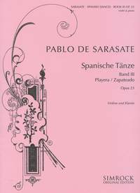 Pablo de Sarasate: Danze Spagnole Vol. 3 Op. 23 Playera  Zapateado: Viola: