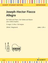 Konstanze Bergmann Wolfgang Birtel: Allegro G major: Violin: Score