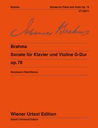 Johannes Brahms: Sonata Op.78 G: Violin: Instrumental Work