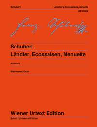 Franz Schubert: Selected Lndler  Ecossaisen & Minutes: Piano: Instrumental