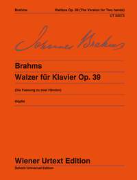 Johannes Brahms: Waltzes Op. 39 Version For Two Hands: Piano: Instrumental Work