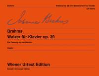 Johannes Brahms: Waltzes Op. 39: Piano Duet: Instrumental Work