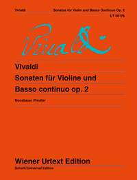 Antonio Vivaldi: Sonatas For Violin And Basso Continuo Op. 2: Violin: