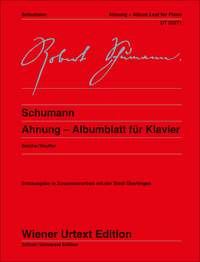 Robert Schumann: Ahnung - Albumblatt: Piano: Instrumental Album