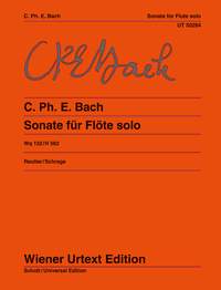 Carl Philipp Emanuel Bach: Sonate Wq 132/H 562 A Moll: Flute: Instrumental Work