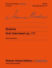 Johannes Brahms: Drei Intermezzos Op.117: Piano: Instrumental Album