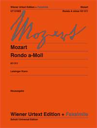 Wolfgang Amadeus Mozart: Rondo A Minor K 511: Piano: Instrumental Work