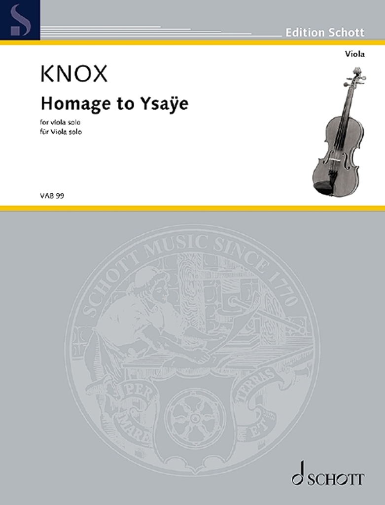 Garth Knox: Homage to Ysae: Viola: Instrumental Work