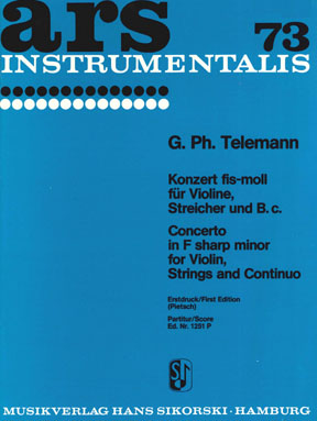 Georg Philipp Telemann: Konzert: Violin: Score