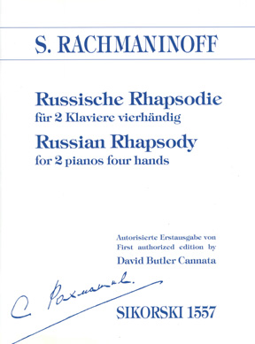 Sergei Rachmaninov: Russian Rhapsody: Piano Duet: Instrumental Work