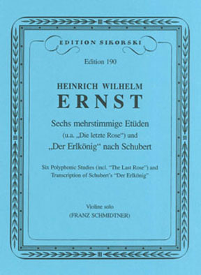 Heinrich Wilhelm Ernst: Six Polyphonic Studies - Violin: Violin: Study