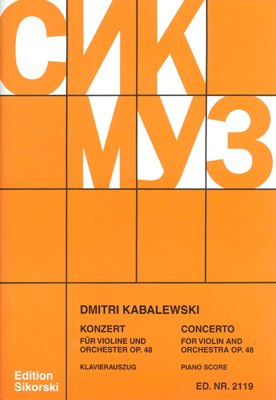 Dmitri Kabalevsky: Konzert für Violine und Orchester op.48: Violin