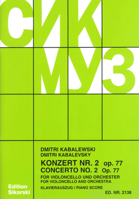 Dmitri Kabalevsky: Concert 02 Op.77: Cello