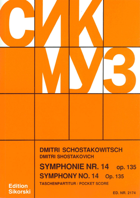 Dimitri Shostakovich: Symphony No.14 Op.135: Orchestra: Study Score