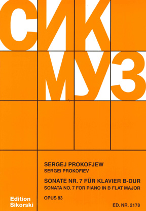 Sergei Prokofiev: Sonate No 7 Op 83 Bb Major: Piano