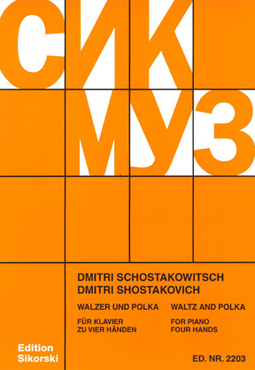Dimitri Shostakovich: Waltz And Polka: Piano Duet: Instrumental Work
