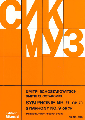 Dimitri Shostakovich: Symphony No.9 Op.70: Orchestra: Score